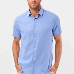 Camisa Linho Manga Curta